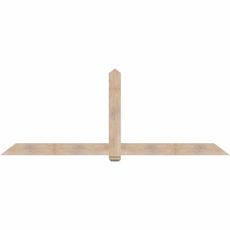 Ekena Millwork Eugene Smooth Timber Gable Bracket, Douglas Fir, 108"W x 40"H x 3 1/2"D x 5 1/2"F, 9/12 Pitch GBW108X40X0406EUG00SDF